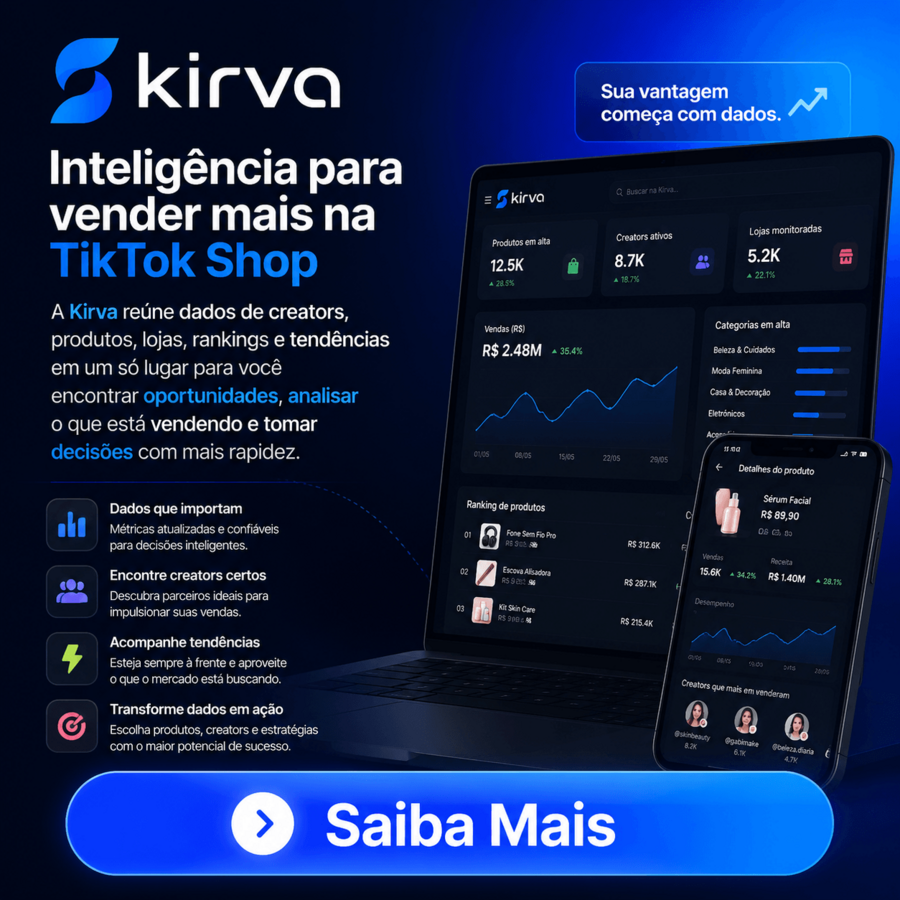 Kirva — Encontre Produtos Virais com inteligência premium para TikTok Shop