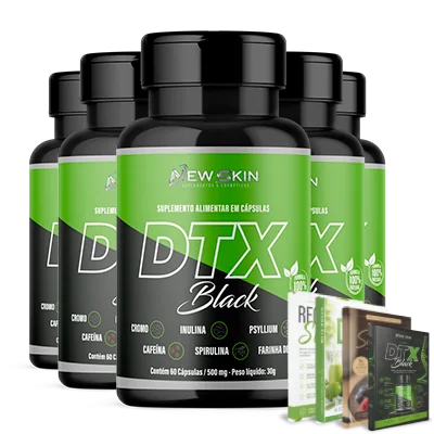 DTX Black kit pague três e leve cinco frascos