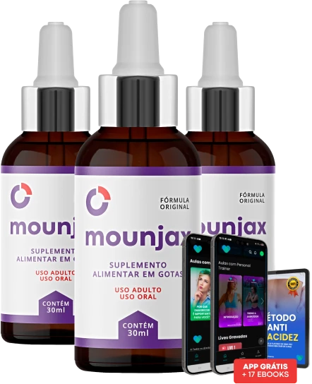 Kit Mounjax com três frascos