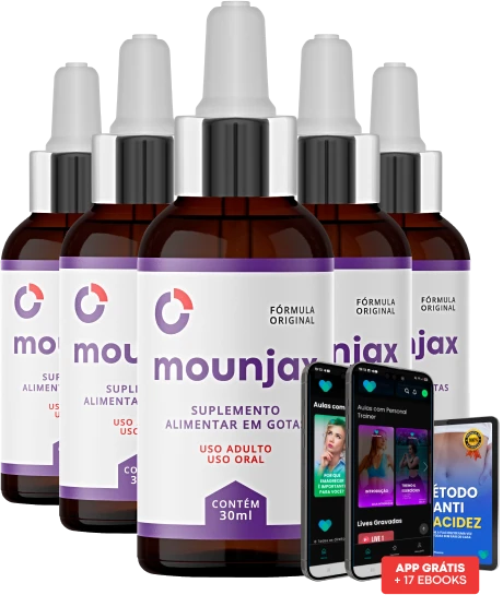 Kit Mounjax com cinco frascos