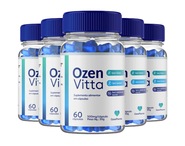 Kit OzenVitta com cinco frascos