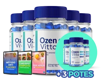 Kit OzenVitta com oito frascos e materiais digitais ilustrativos