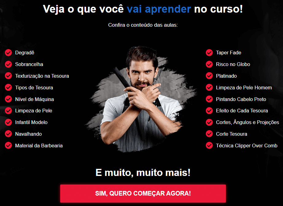 Curso Escola do Barbeiro Curso Escola do Barbeiro